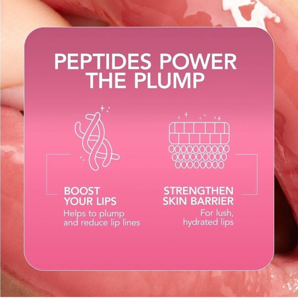 NEW Buxom Plump Shot Peptides Lip Serum Gloss Plumper Collagen Infused